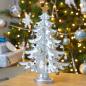 Preview: DécoTree silber / weiß - Weihnachtsbaum Winterdeko